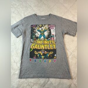 Marvel men S Thanos infinity gauntlet Crewneck short sleeve Small